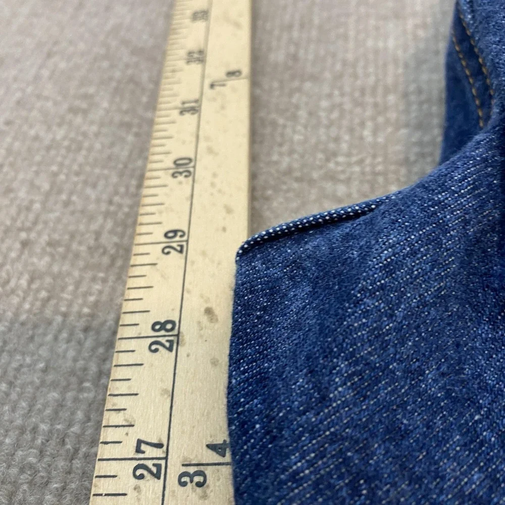 Vintage Levis 505 Jeans Mens 33x29 Blue Wash 90s Y2K Straight Leg‎ Denim Hemmed